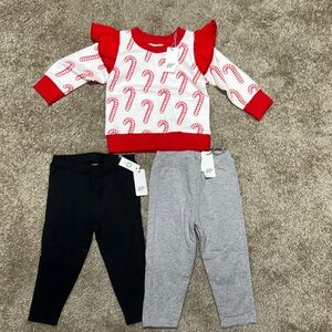 Monica + Andy 
NWT Sweatshirt & Fleece lined leggings